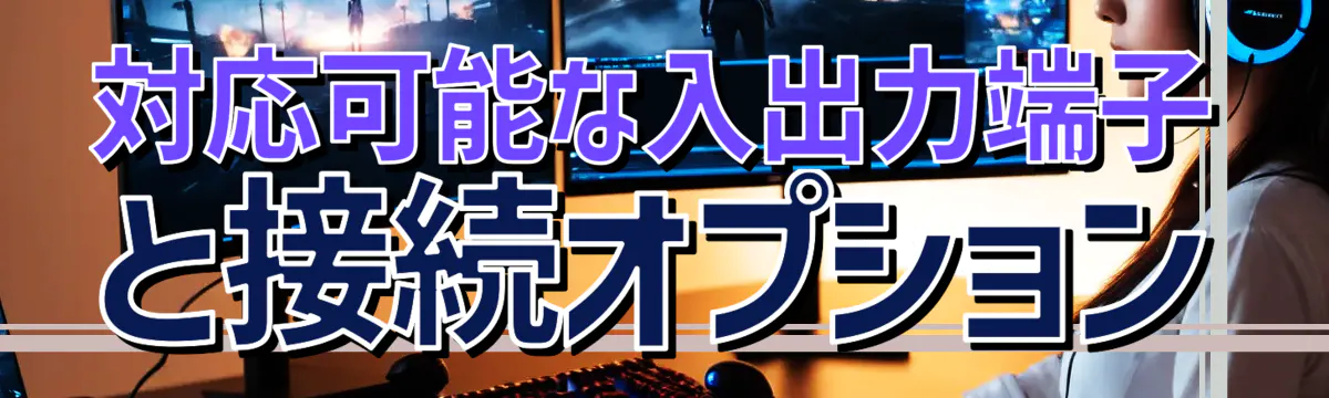 対応可能な入出力端子と接続オプション