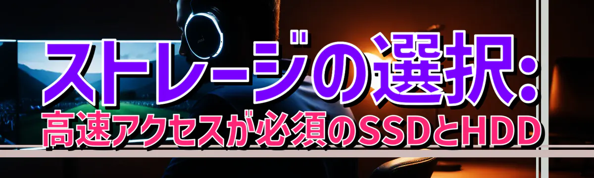 ストレージの選択: 高速アクセスが必須のSSDとHDD