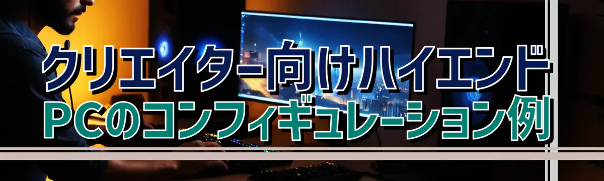 クリエイター向けハイエンドPCのコンフィギュレーション例