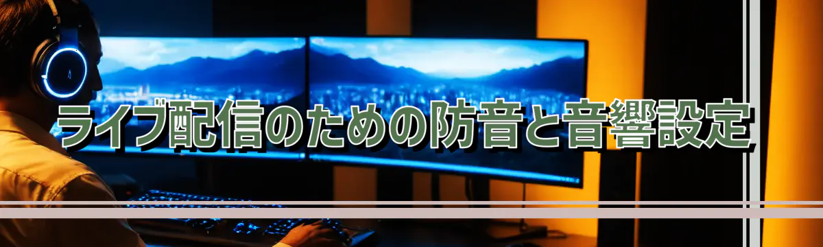 ライブ配信のための防音と音響設定