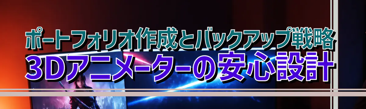 ポートフォリオ作成とバックアップ戦略 3Dアニメーターの安心設計