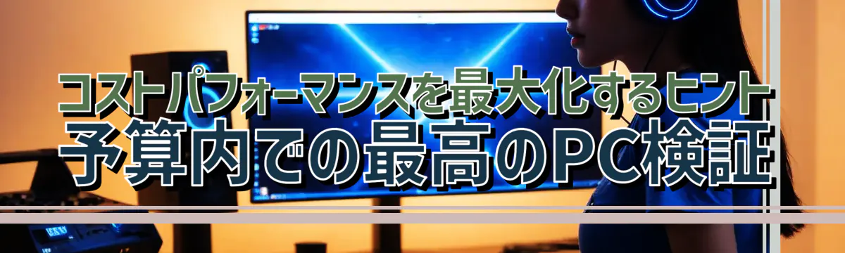 コストパフォーマンスを最大化するヒント 予算内での最高のPC検証