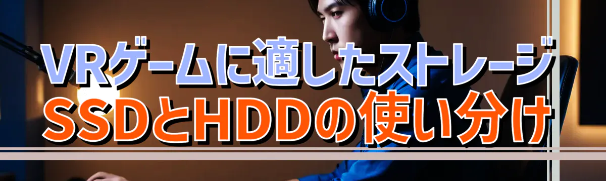 VRゲームに適したストレージ SSDとHDDの使い分け