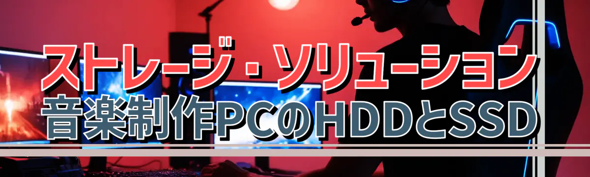 ストレージ・ソリューション 音楽制作PCのHDDとSSD