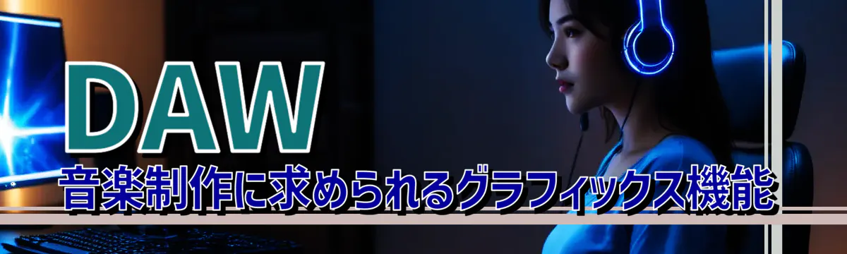 DAW音楽制作に求められるグラフィックス機能