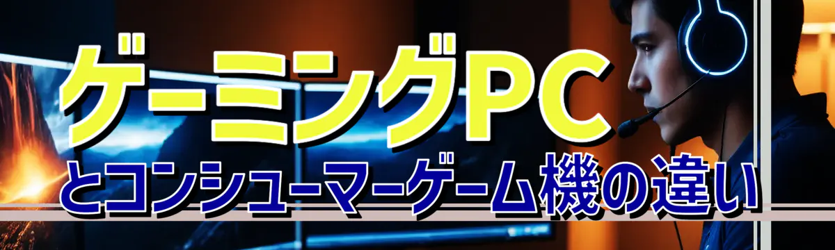 ゲーミングPCとコンシューマーゲーム機の違い