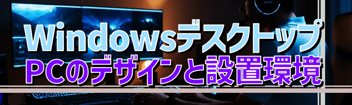 WindowsデスクトップPCのデザインと設置環境