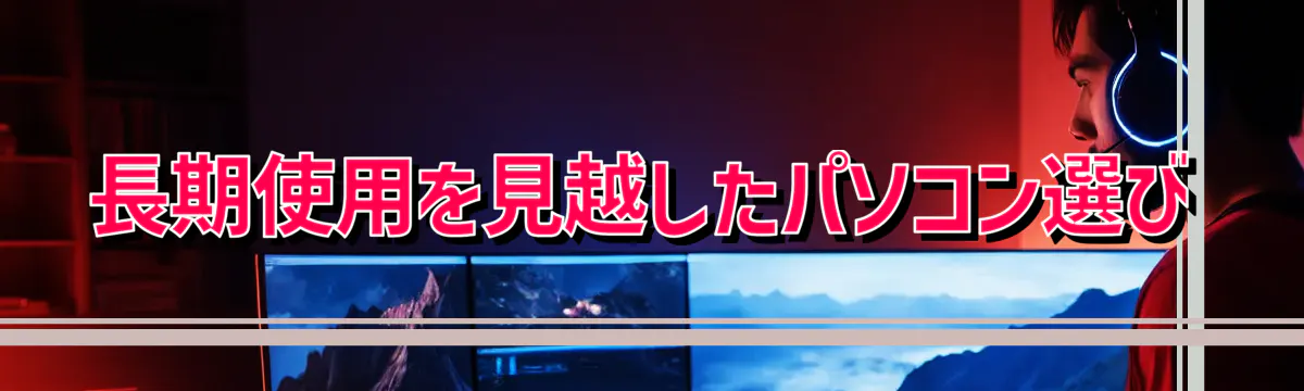 長期使用を見越したパソコン選び