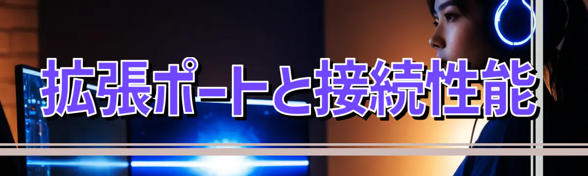 拡張ポートと接続性能