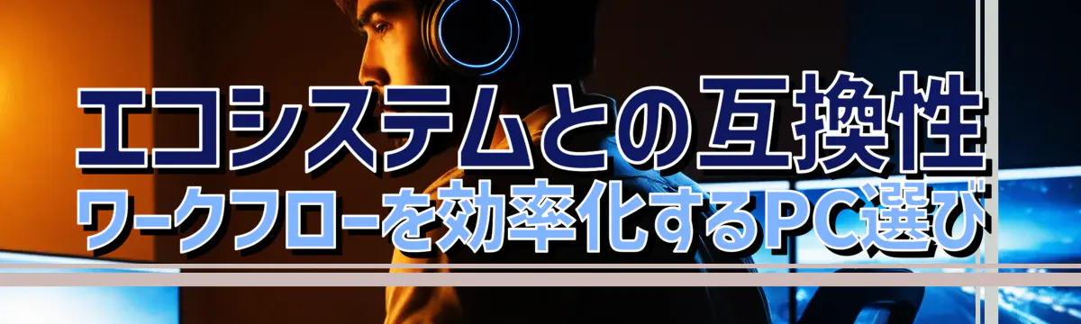 エコシステムとの互換性 ワークフローを効率化するPC選び