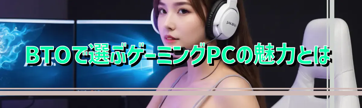 BTOで選ぶゲーミングPCの魅力とは