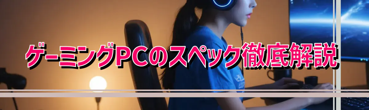 ゲーミングPCのスペック徹底解説