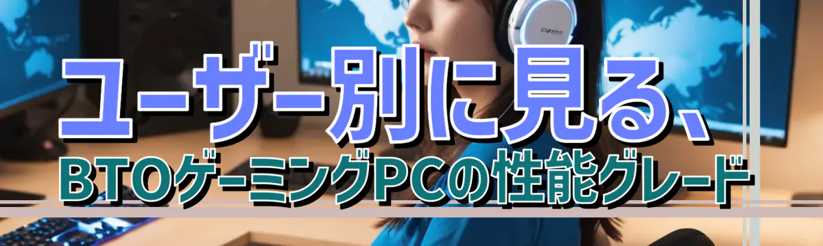 ユーザー別に見る、BTOゲーミングPCの性能グレード