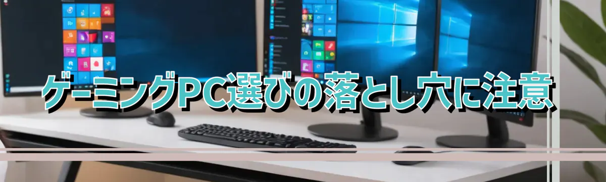 ゲーミングPC選びの落とし穴に注意
