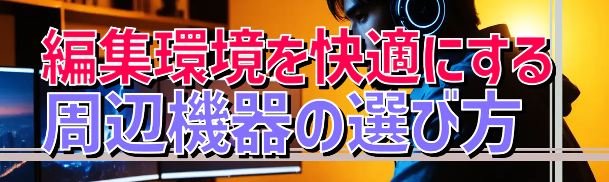 編集環境を快適にする周辺機器の選び方 
