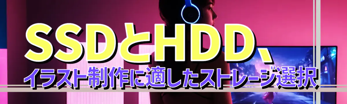 SSDとHDD、イラスト制作に適したストレージ選択
