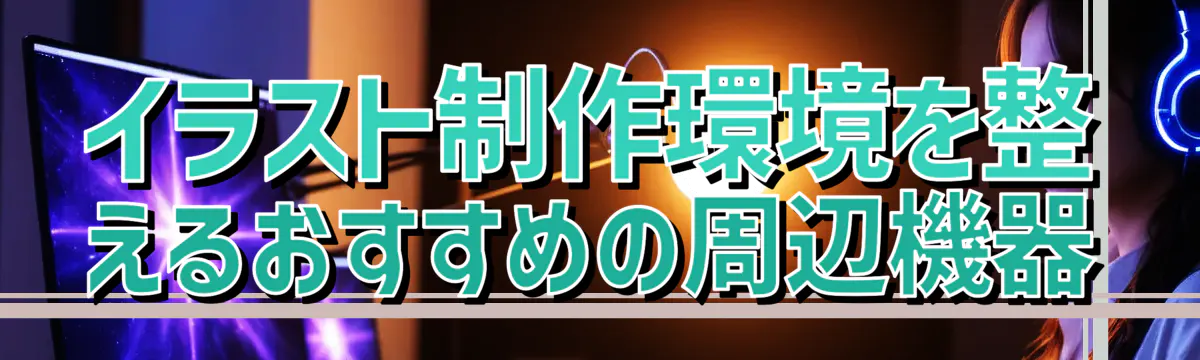 イラスト制作環境を整えるおすすめの周辺機器
