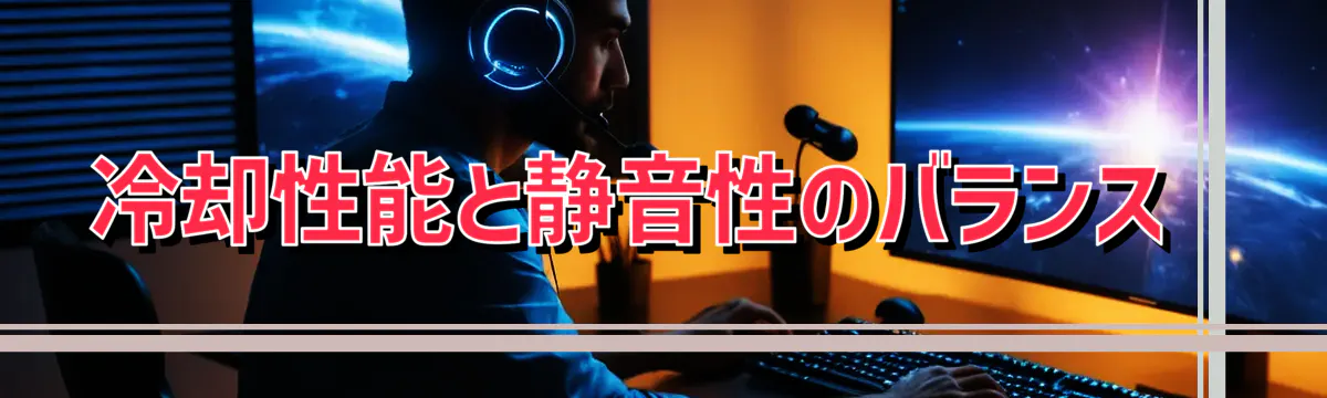 冷却性能と静音性のバランス