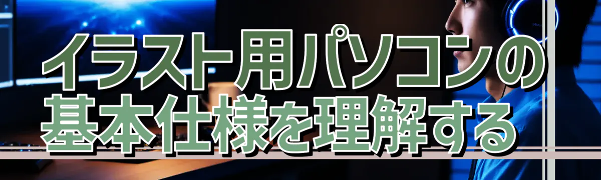 イラスト用パソコンの基本仕様を理解する