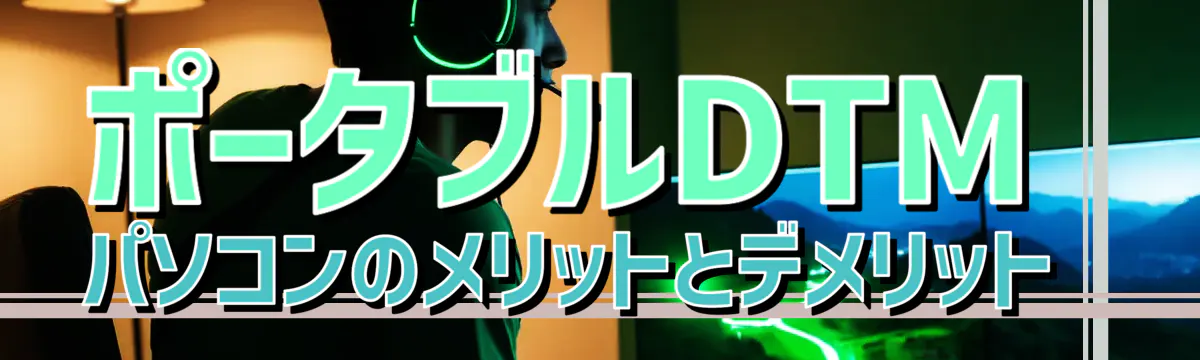 ポータブルDTMパソコンのメリットとデメリット 
