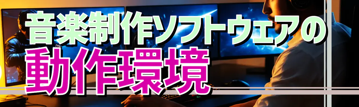 音楽制作ソフトウェアの動作環境 
