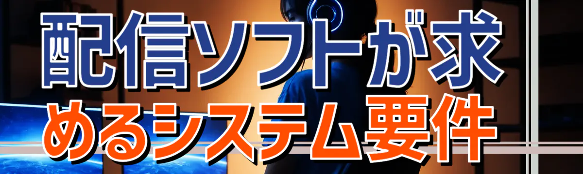 配信ソフトが求めるシステム要件