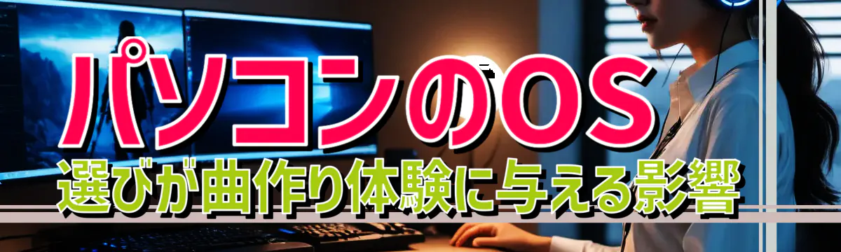 パソコンのOS選びが曲作り体験に与える影響 
