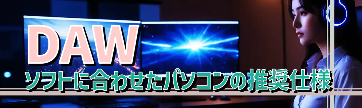 DAWソフトに合わせたパソコンの推奨仕様