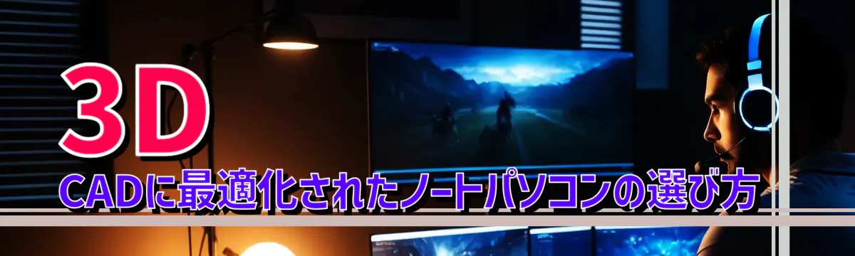 3D CADに最適化されたノートパソコンの選び方