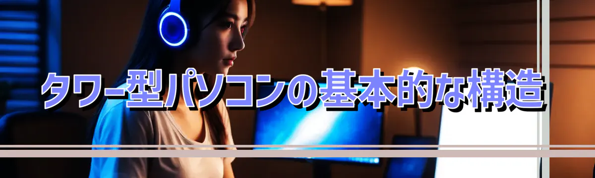タワー型パソコンの基本的な構造