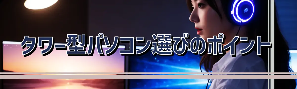 タワー型パソコン選びのポイント