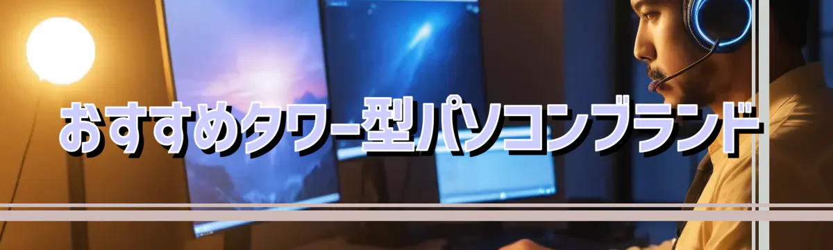おすすめタワー型パソコンブランド