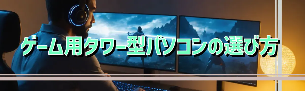 ゲーム用タワー型パソコンの選び方