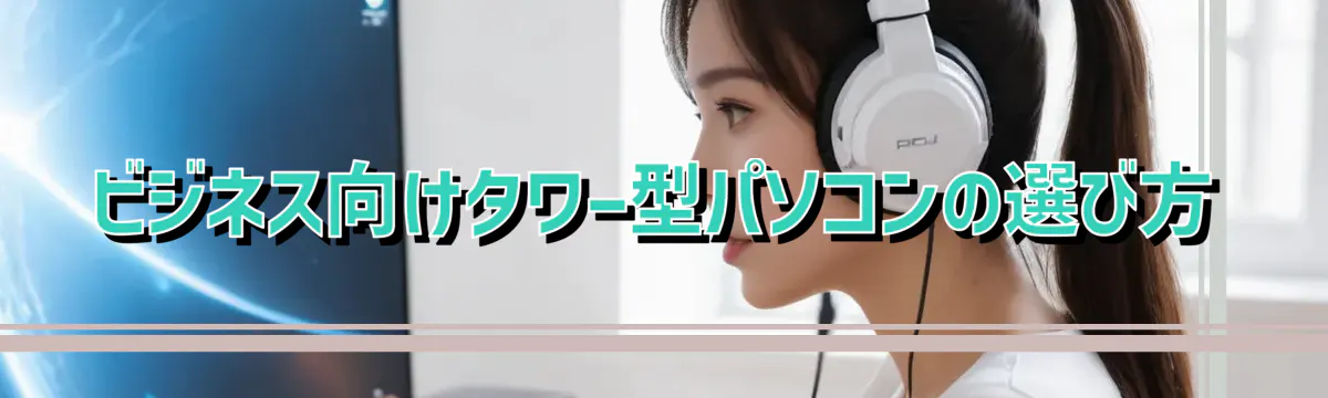 ビジネス向けタワー型パソコンの選び方