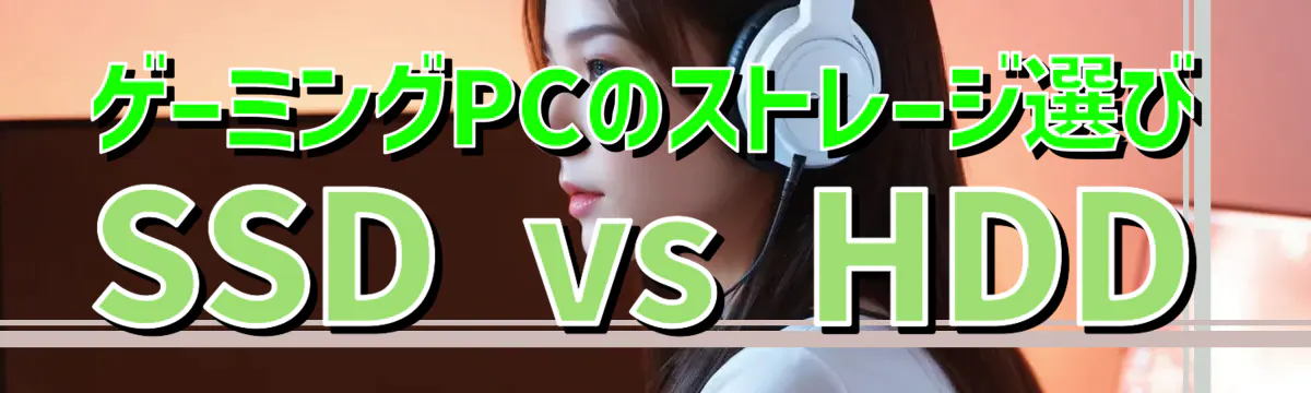 ゲーミングPCのストレージ選び SSD vs HDD