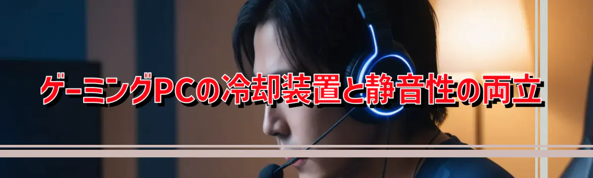 ゲーミングPCの冷却装置と静音性の両立