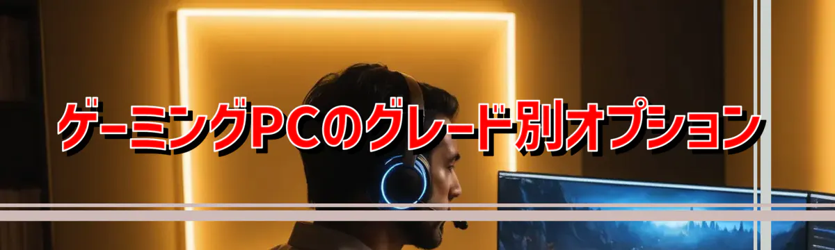 ゲーミングPCのグレード別オプション