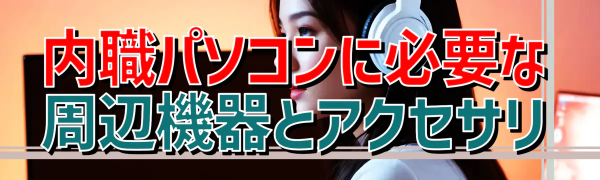 内職パソコンに必要な周辺機器とアクセサリ