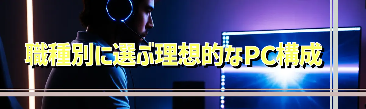 職種別に選ぶ理想的なPC構成