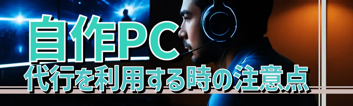 自作PC代行を利用する時の注意点