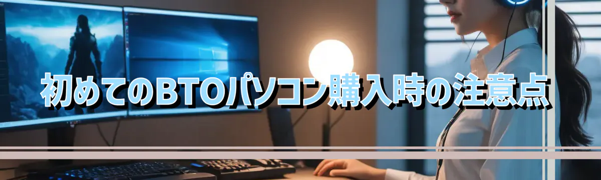 初めてのBTOパソコン購入時の注意点