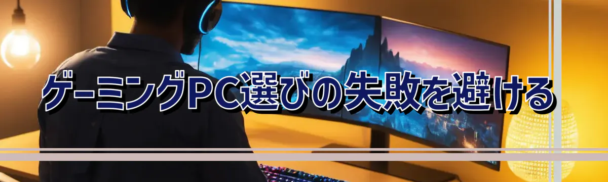 ゲーミングPC選びの失敗を避ける