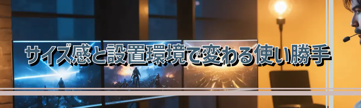 サイズ感と設置環境で変わる使い勝手
