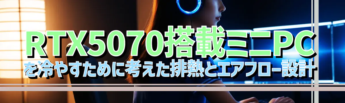 RTX5070搭載ミニPCを冷やすために考えた排熱とエアフロー設計