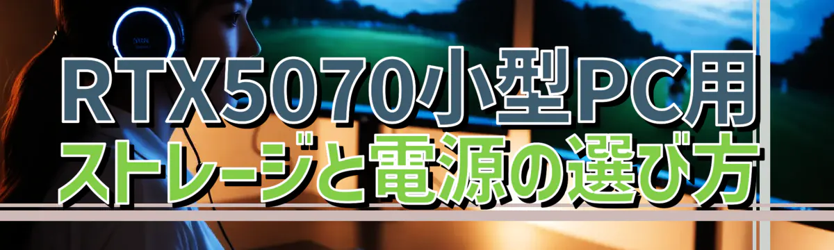RTX5070小型PC用 ストレージと電源の選び方