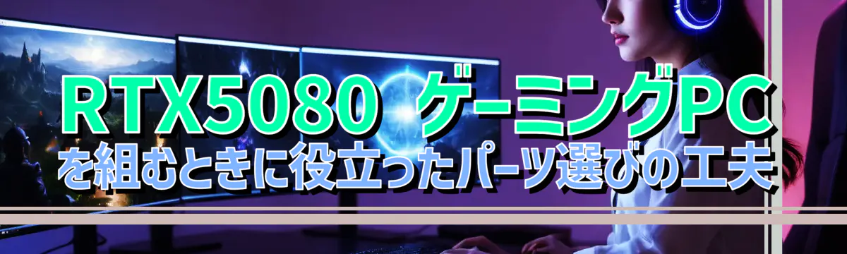 RTX5080 ゲーミングPCを組むときに役立ったパーツ選びの工夫
