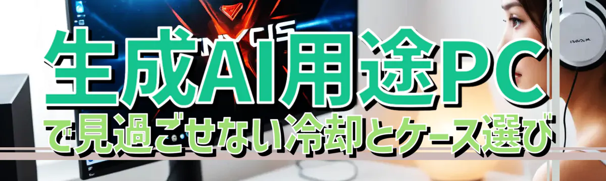 生成AI用途PCで見過ごせない冷却とケース選び