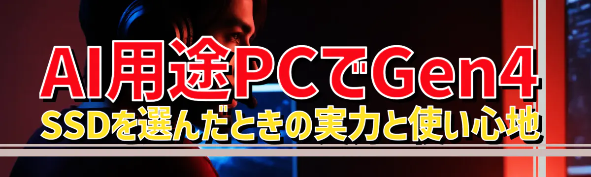 AI用途PCでGen4 SSDを選んだときの実力と使い心地