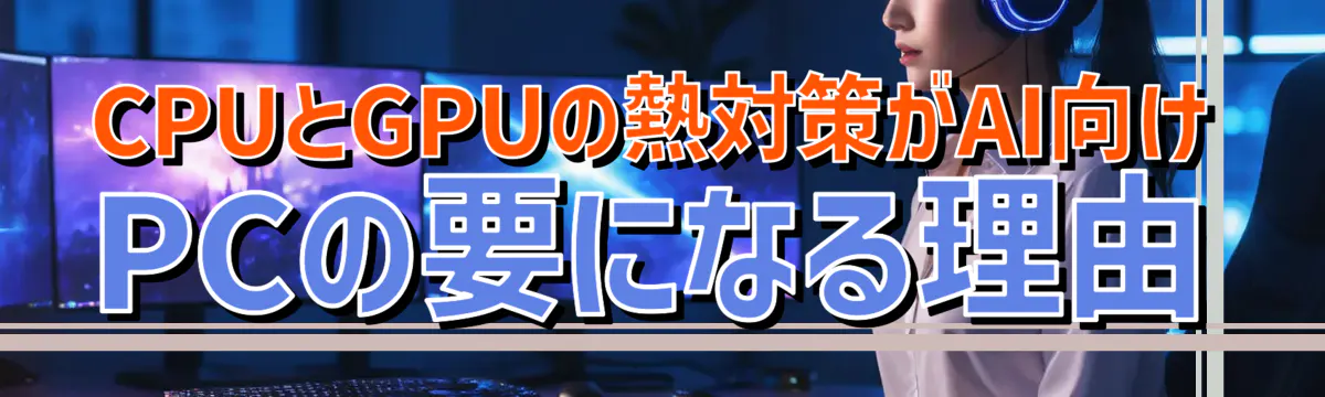 CPUとGPUの熱対策がAI向けPCの要になる理由