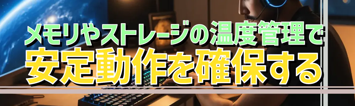 メモリやストレージの温度管理で安定動作を確保する